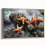 Coastal Wall Art – Starfish Ocean Art Prints for Nautical Home Decor
