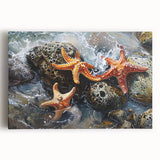 Coastal Wall Art – Starfish Ocean Art Prints for Nautical Home Decor