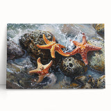 Coastal Wall Art – Starfish Ocean Art Prints for Nautical Home Decor