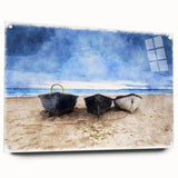 Nautical Decor – Coastal Boat Wall Art for Beach-Themed Living Spaces