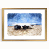 Nautical Decor – Coastal Boat Wall Art for Beach-Themed Living Spaces