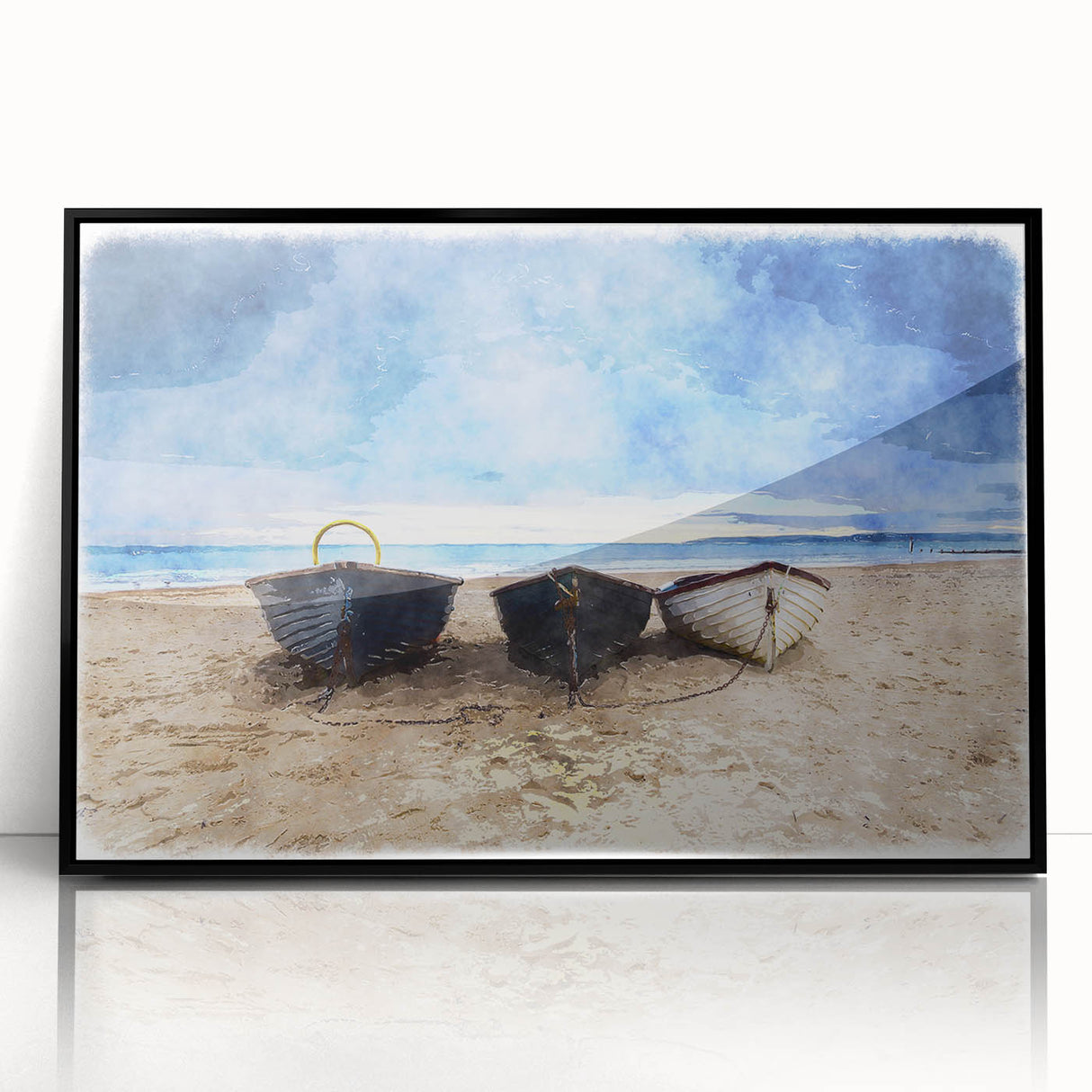 Nautical Decor – Coastal Boat Wall Art for Beach-Themed Living Spaces
