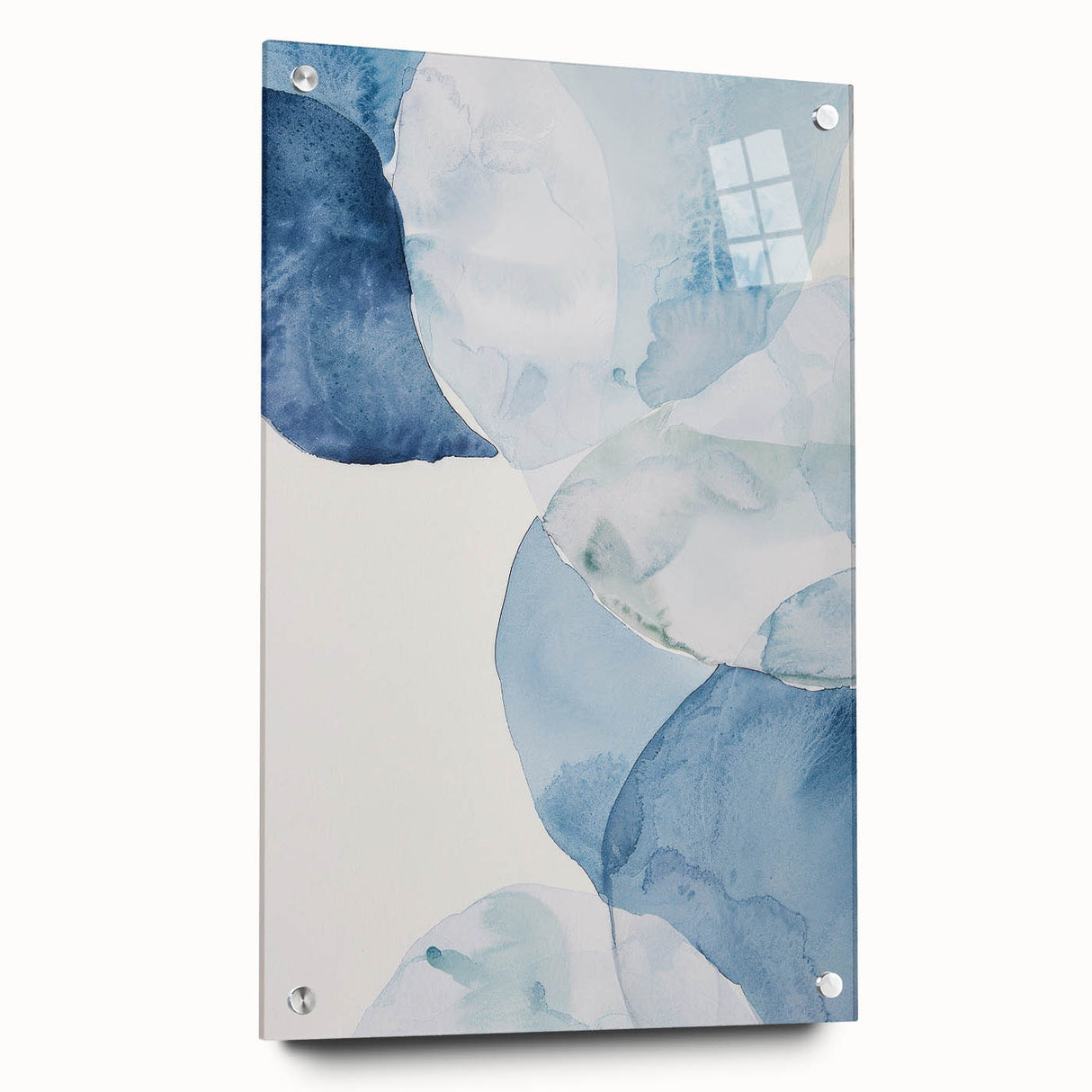 Abstract Blue Watercolor Coastal Wall Art - Ocean-Inspired Decor Print