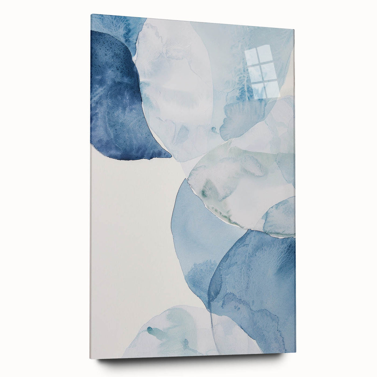 Abstract Blue Watercolor Coastal Wall Art - Ocean-Inspired Decor Print