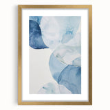 Abstract Blue Watercolor Coastal Wall Art - Ocean-Inspired Decor Print