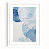 Abstract Blue Watercolor Coastal Wall Art - Ocean-Inspired Decor Print