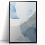 Abstract Blue Watercolor Coastal Wall Art - Ocean-Inspired Decor Print