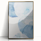 Abstract Blue Watercolor Coastal Wall Art - Ocean-Inspired Decor Print
