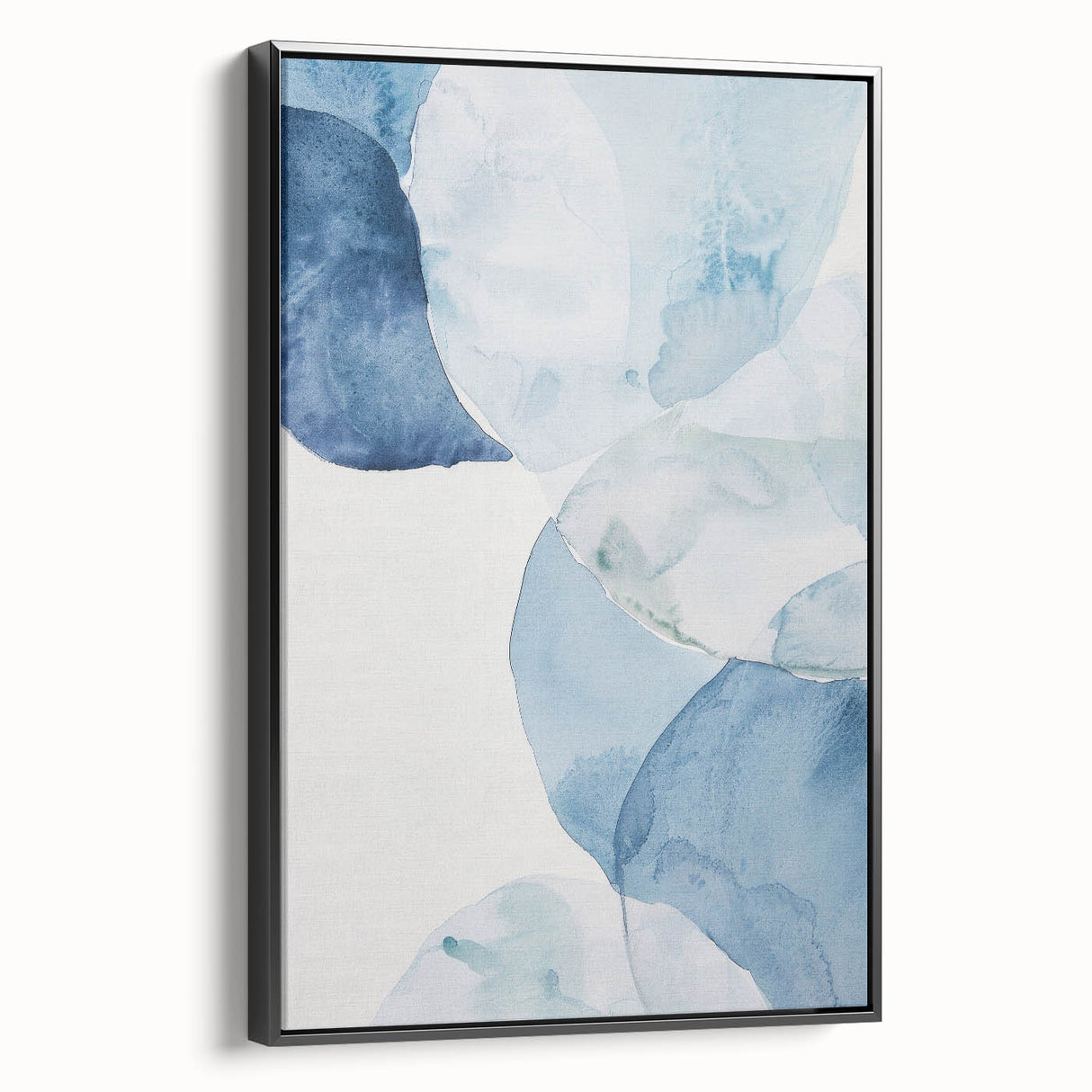 Abstract Blue Watercolor Coastal Wall Art - Ocean-Inspired Decor Print