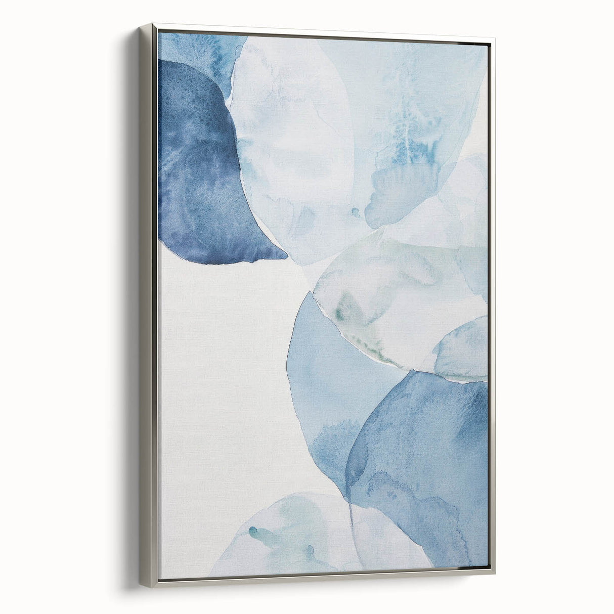 Abstract Blue Watercolor Coastal Wall Art - Ocean-Inspired Decor Print