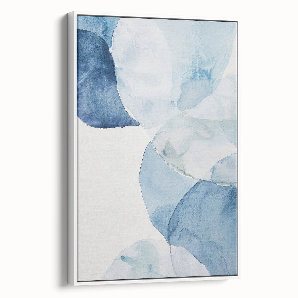 Abstract Blue Watercolor Coastal Wall Art - Ocean-Inspired Decor Print