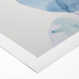 Abstract Blue Watercolor Coastal Wall Art - Ocean-Inspired Decor Print