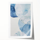 Abstract Blue Watercolor Coastal Wall Art - Ocean-Inspired Decor Print