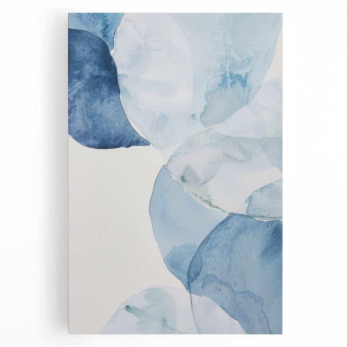 Abstract Blue Watercolor Coastal Wall Art - Ocean-Inspired Decor Print