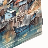 Seaside Artwork – Coastal Village Nautical Decor for Beach-Themed Homes