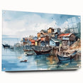 Seaside Artwork – Coastal Village Nautical Decor for Beach-Themed Homes