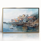 Seaside Artwork – Coastal Village Nautical Decor for Beach-Themed Homes