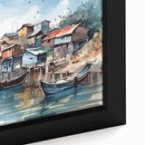 Seaside Artwork – Coastal Village Nautical Decor for Beach-Themed Homes