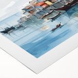 Seaside Artwork – Coastal Village Nautical Decor for Beach-Themed Homes