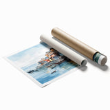 Seaside Artwork – Coastal Village Nautical Decor for Beach-Themed Homes