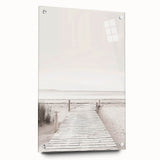 Minimalist Beach Boardwalk Coastal Wall Art - Seaside Nautical Decor