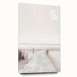 Minimalist Beach Boardwalk Coastal Wall Art - Seaside Nautical Decor