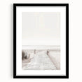Minimalist Beach Boardwalk Coastal Wall Art - Seaside Nautical Decor