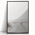 Minimalist Beach Boardwalk Coastal Wall Art - Seaside Nautical Decor