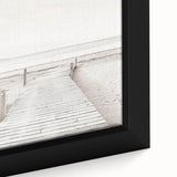 Minimalist Beach Boardwalk Coastal Wall Art - Seaside Nautical Decor