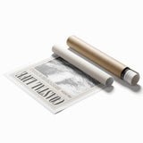 Monochrome Underwater Diver Coastal Wall Art - Magazine Style Print