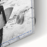 Black and White Surfer Coastal Wall Art - Magazine Style Ocean Print
