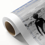 Black and White Surfer Coastal Wall Art - Magazine Style Ocean Print