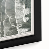 Magazine Style Coastal Waves Wall Art - Vintage Aerial Ocean Print