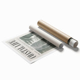 Magazine Style Coastal Waves Wall Art - Vintage Aerial Ocean Print