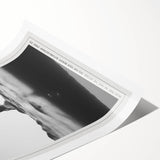 Coastal Wall Art - Surfer in Ocean Waves - Nautical Beach-Themed Print