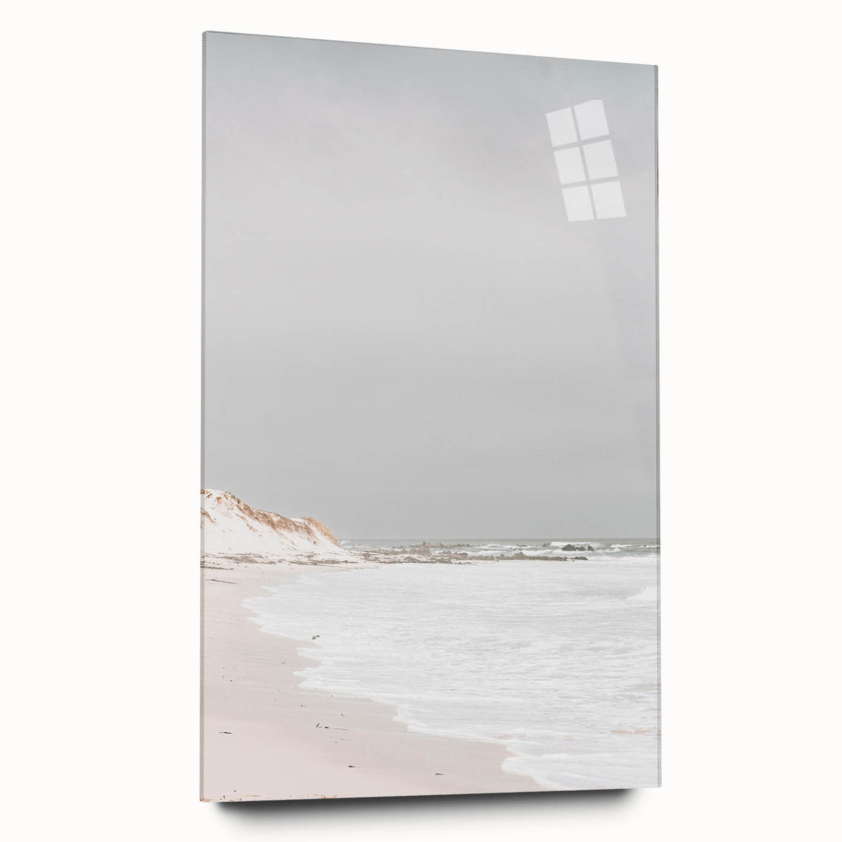 Coastal Wall Art: Minimalist Sandy Shoreline - Serene Beach Decor Print