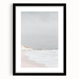 Coastal Wall Art: Minimalist Sandy Shoreline - Serene Beach Decor Print