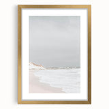 Coastal Wall Art: Minimalist Sandy Shoreline - Serene Beach Decor Print