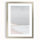Coastal Wall Art: Minimalist Sandy Shoreline - Serene Beach Decor Print