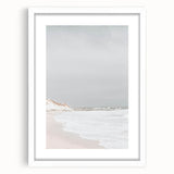 Coastal Wall Art: Minimalist Sandy Shoreline - Serene Beach Decor Print