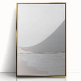 Coastal Wall Art: Minimalist Sandy Shoreline - Serene Beach Decor Print