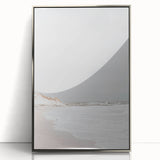 Coastal Wall Art: Minimalist Sandy Shoreline - Serene Beach Decor Print