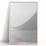 Coastal Wall Art: Minimalist Sandy Shoreline - Serene Beach Decor Print