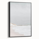 Coastal Wall Art: Minimalist Sandy Shoreline - Serene Beach Decor Print