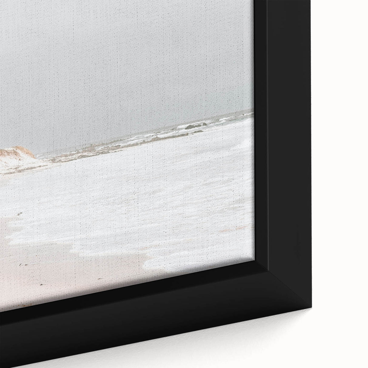 Coastal Wall Art: Minimalist Sandy Shoreline - Serene Beach Decor Print