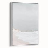 Coastal Wall Art: Minimalist Sandy Shoreline - Serene Beach Decor Print