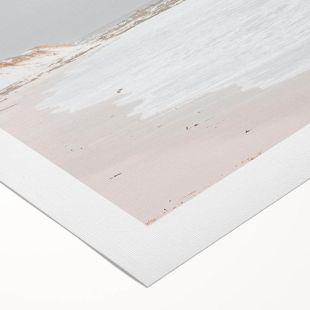 Coastal Wall Art: Minimalist Sandy Shoreline - Serene Beach Decor Print