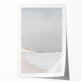 Coastal Wall Art: Minimalist Sandy Shoreline - Serene Beach Decor Print