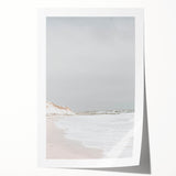 Coastal Wall Art: Minimalist Sandy Shoreline - Serene Beach Decor Print