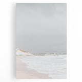 Coastal Wall Art: Minimalist Sandy Shoreline - Serene Beach Decor Print